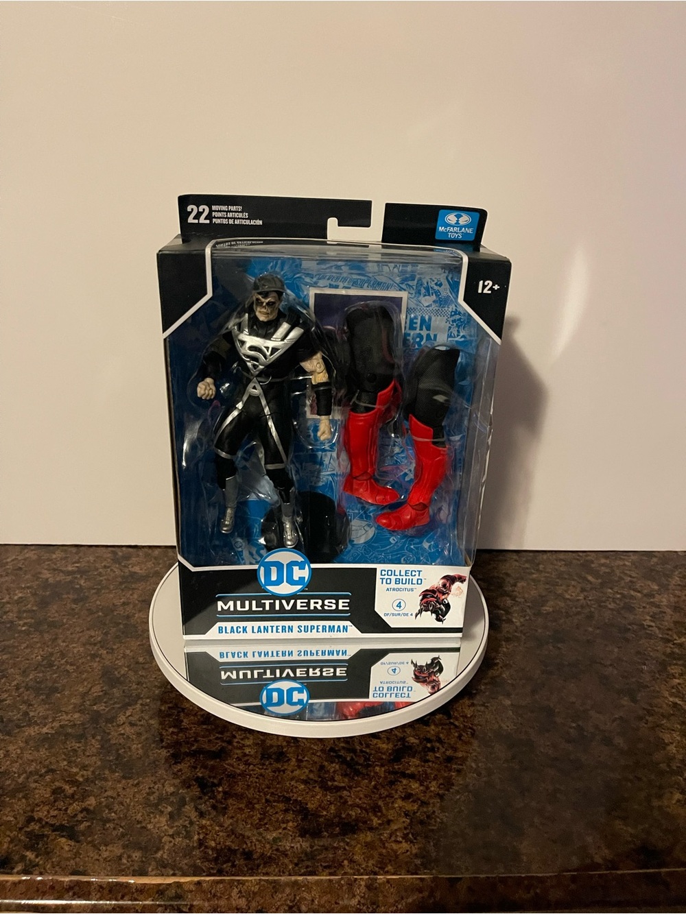 DC Black Lantern Superman Action Figure with Red Boot Accessories